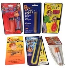 Funny PRACTICAL JOKE SET 6 Prank Kit Cigarette Squirt Gum Ring Lighter Squirting
