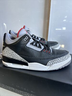 Size 12 - Jordan 3 Retro OG Mid Black Cement New In Box 2018