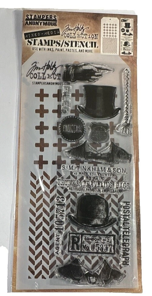 Estampillas de Cruz Tim Holtz Temas mezclados