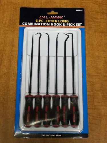 6 pc Extra Long Combination Hook And Pick Set