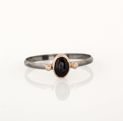 Saphir Stein Minimalistisch Silber Ring Edelstein Schmuck Geburtstag Geschenk für ihre Mama