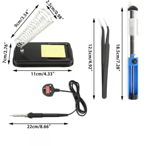 60W Soldering Iron Kit Electronics Welding Irons Solder Tools With multimeter A - Picture 2 of 13