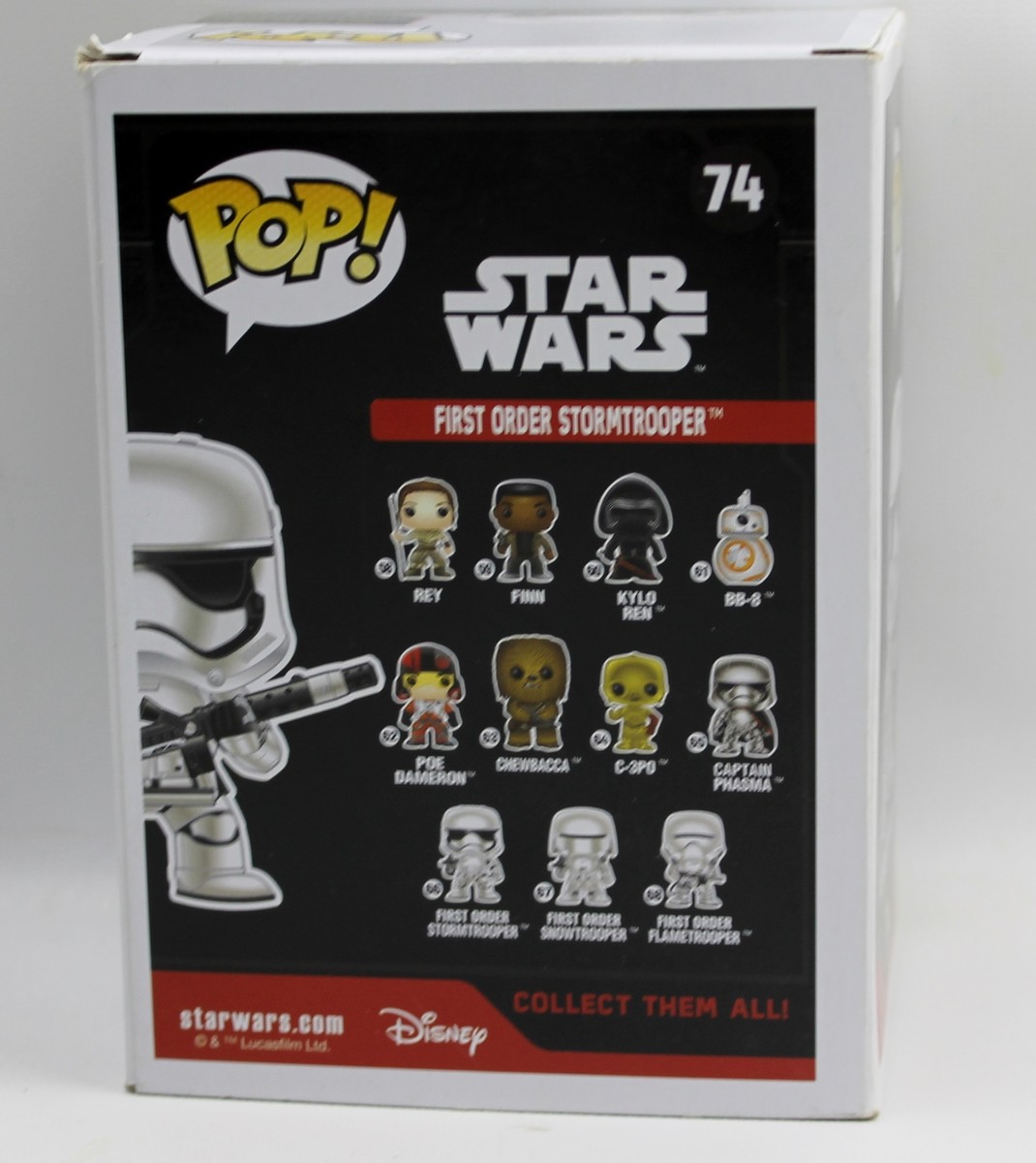 Funko Pops #74 Star Wars First Order Storm Trooper Vinyl