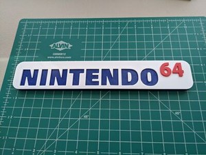 Nintendo 64 N64 Video Game Logo Sign Fan Art Shelf 3d Print Ebay