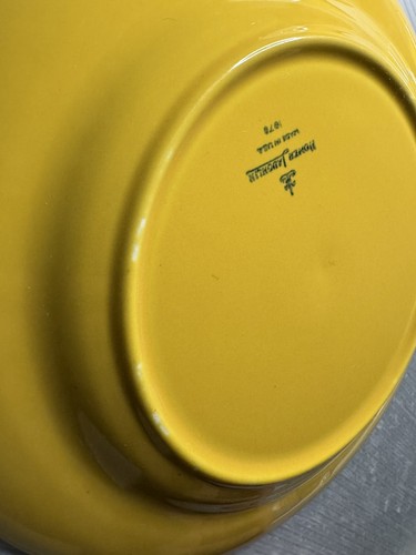 vintage HOMER LAUGHLIN 1979 HARLEQUIN 10” Yellow Dinner PLATE LOT/3 Fiestaware - Picture 17 of 18