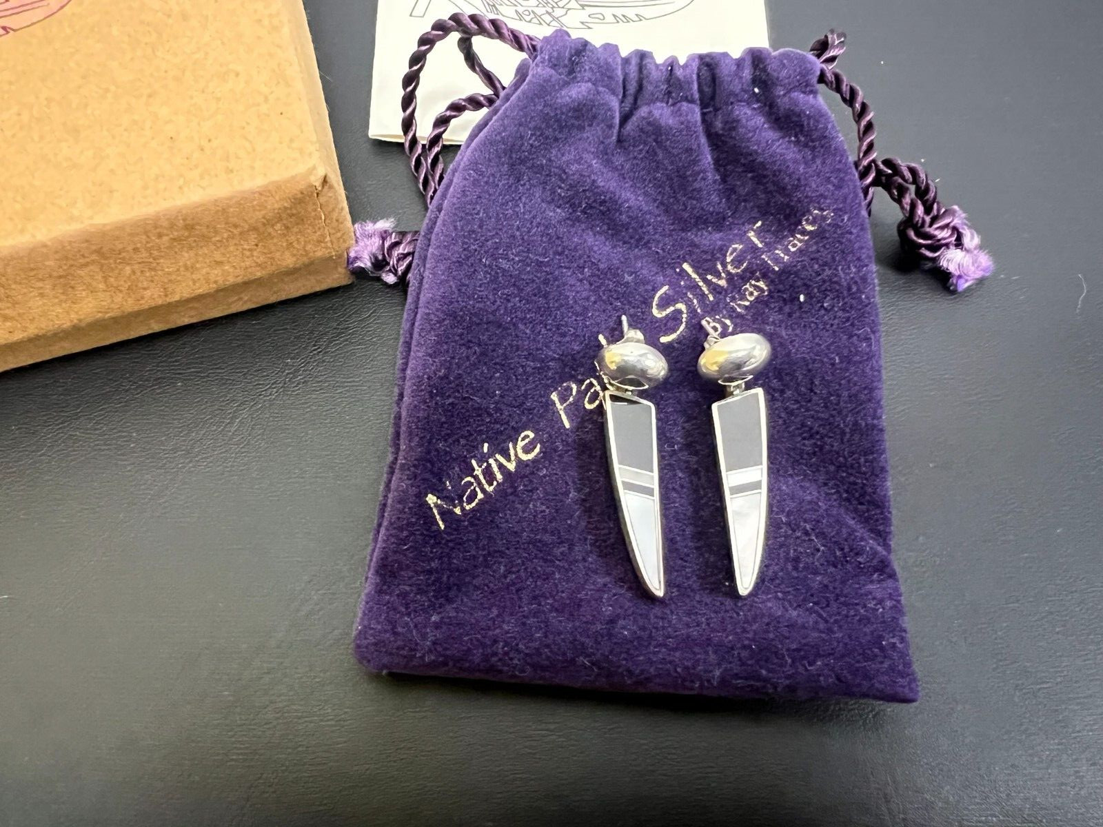 Ray Tracey Native American Sterling Silver Dangle… - image 2