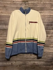 Alfred Dunner Jacket Womens 14 Multicolor Stars & Stripes Full Zip Grannycore