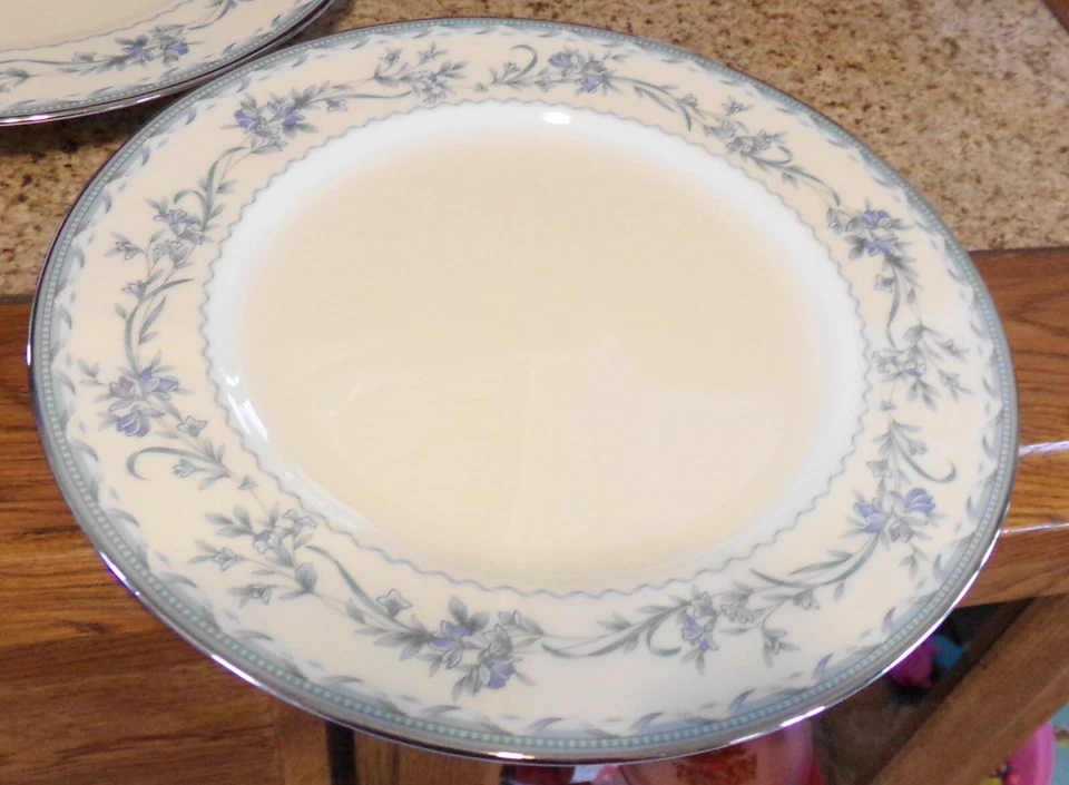 4 platos de ensalada Noritake Bone China Williamston 9768 8 3/8" usados en excelente estado ¡Más disponibles! Foto 2 de 4