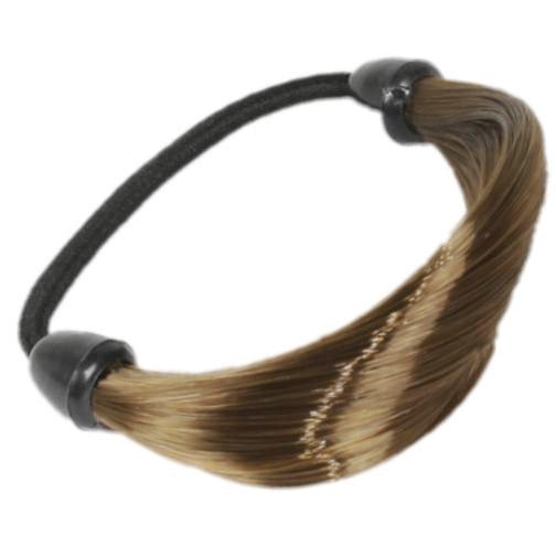 2 Unsichtbare Haargummis Mit Kunsthaar – Geflochtenes Zopfband In Blond, Braun, Schwarz