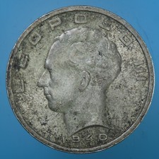 BELGIO LEOPOLDO III 50 FRANCHI 1940 SILVER COIN ARGENTO SPL MONETE DA COLLEZIONE