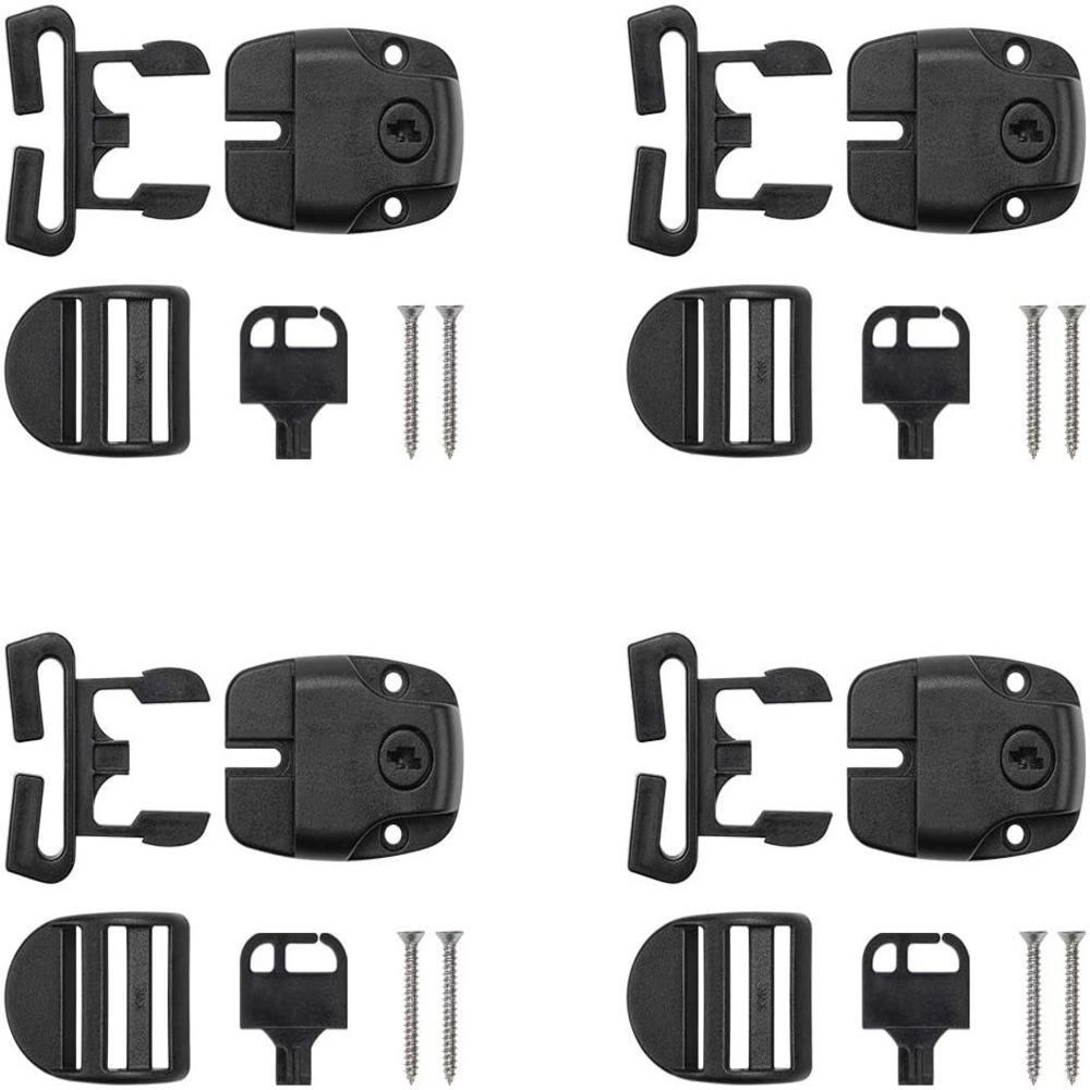 4 Set Spa Hot Tub Cover Clips Replace Latches Clip Lock With Keys And