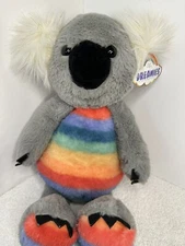 F.A.O Schwarz Koala Bear Rainbow Tummy 17 Inch Dreamies With Tags Stuffed Toy