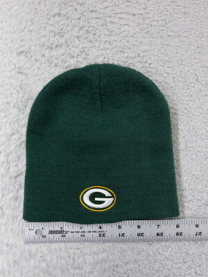 Green Bay Packers Beanie Toque Adult Green Knit Embroidered NFL Apparel Acrylic