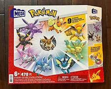 MEGA Pokemon Building Toy Kit Eevee Evolution Set (470 Pieces) with 9  Figures for Kids 