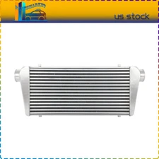 31"x12"x4" Aluminum Turbo Intercooler Front Mount Silver 3inch Inlet & Outlet