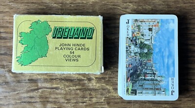 Vintage John Hinde Playing Cards 54 Color Views Pictures of Ireland Complete