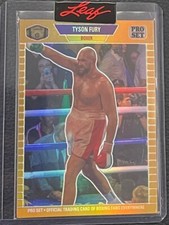 TYSON FURY 2023 Leaf Metal PRO SET GOLD REFRA...
