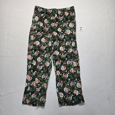 Rick Morty Adult Black Green Unisex Sleep Pants With Pockets Size Small