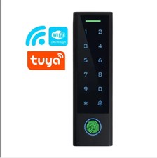 Plastic case Slim Keypad Fingerprint Door Entry System Access 125KHz Card Reader