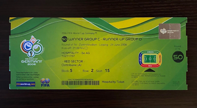 2006 World Cup Argentina vs Mexico Ticket Lionel Messi 19th