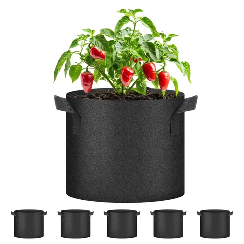 5-24Pack Garden Grow Bag/Rooty Bag Heavy Duty Non-Woven Plant Fabric Pot Contain - Picture 126 of 143