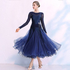 2022 Ballroom standard dance dress tango dress vintage waltz dance hall dress