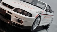 NEW 1:18 JDM MINE'S NISSAN SKYLINE GT-R R33 WHITE RARE MODEL BBS RIMS OTTOMOBILE