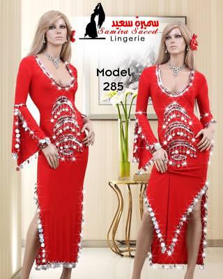 Oriental Egyptian Belly Dance Costume Saidi Dress Baladi Galabeya,Fallahi Abaya
