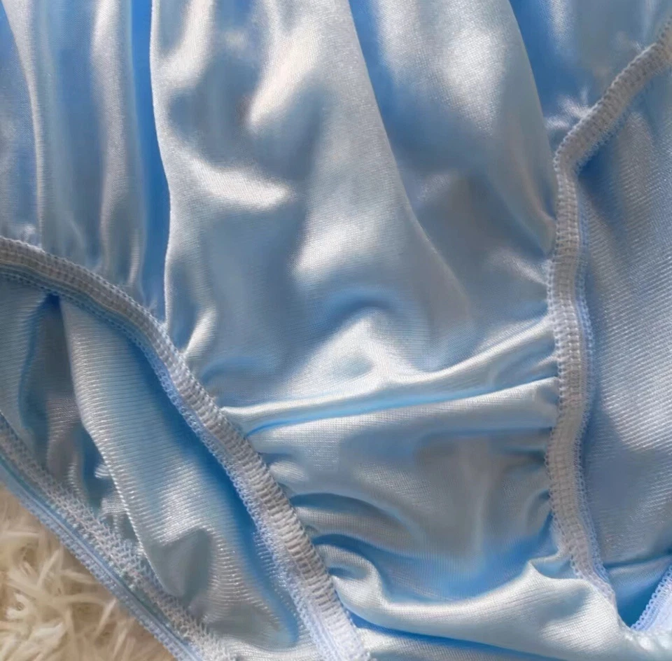 Paquete de 6 bragas de bikini para mujer L azul nailon calzoncillos cadera 32-38 ropa interior elástica suave Foto 4 de 4