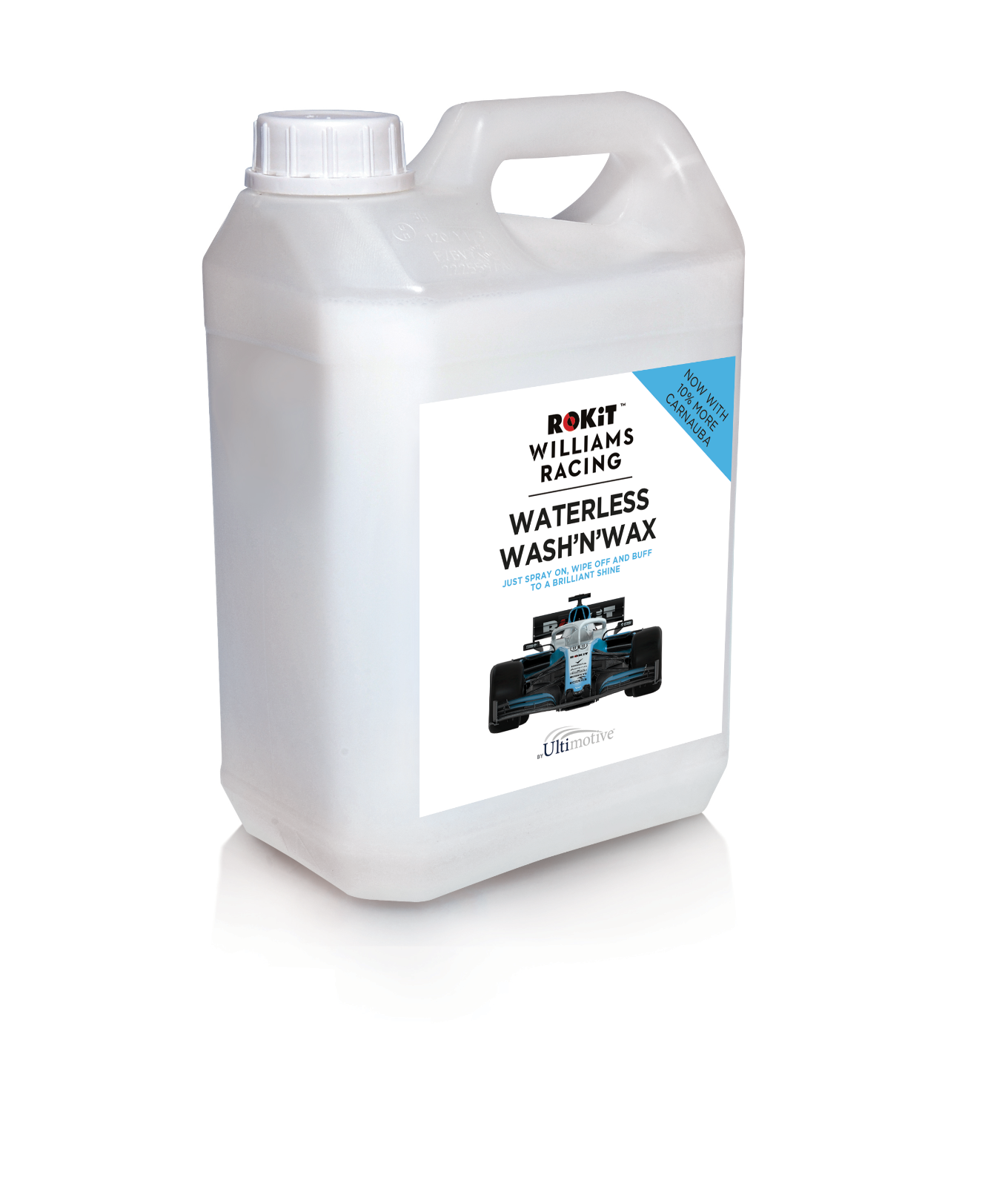 Rokit Williams Waterless Wash and Wax with Carnauba 2.5L refill bottle