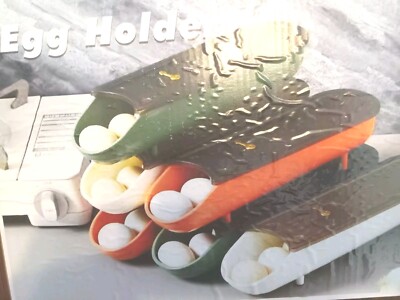 Set Of 6 Egg Holders For Refrigerator Storage NEW OPEN BOX