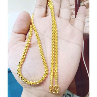 Necklace Chain Gold 18K Plated 24'' Length Thai Amulet