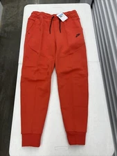 Nike Men's Tech Fleece Joggers Lobster Red Black size Medium CU4495-605