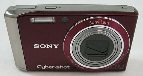 Sony RED Cyber-Shot DSC W370 14.1 MP Digital Camera AS IS - Picture 3 of 6