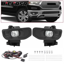 Hecasa For Ram 1500 2019-2024 Halogen Bumper Fog Lights Driving Lamps W Switch Hecasa For Ram 1500 2019-2024 Halogen Bumper Fog Lights Driving Lamps W Switch