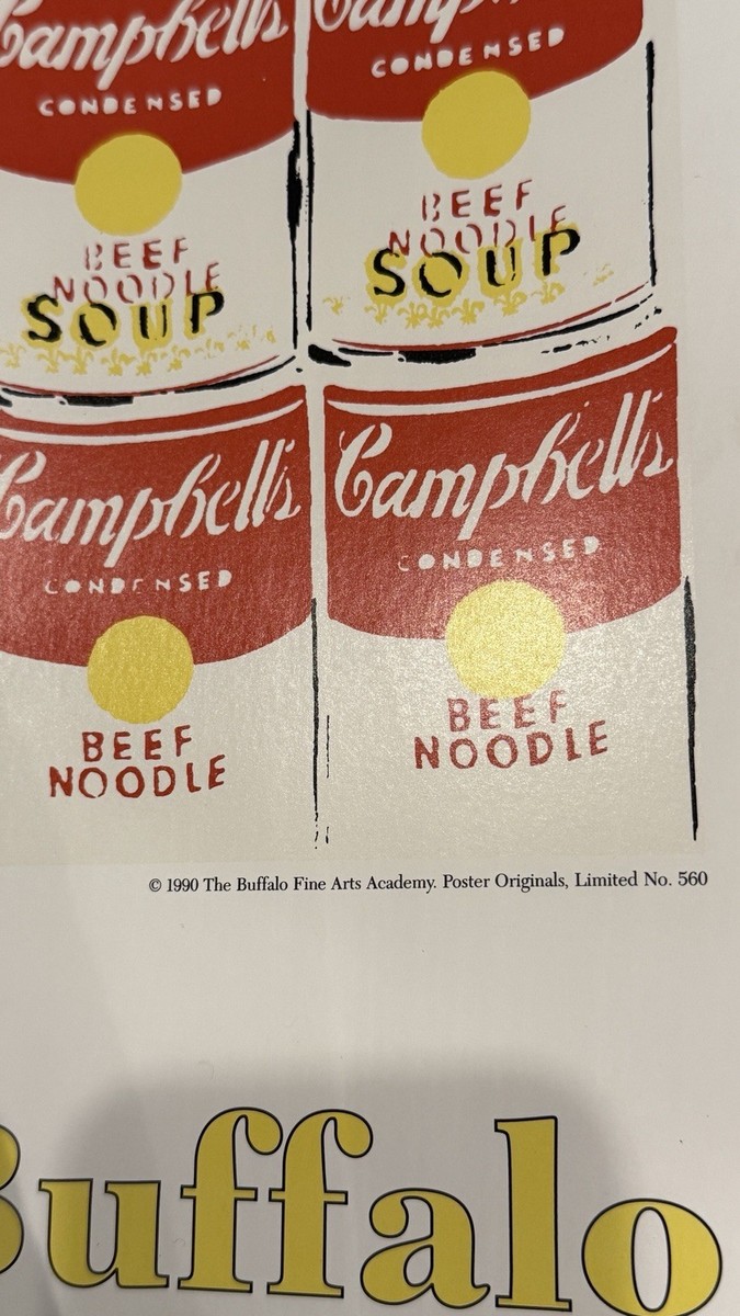 🥫ANDY WARHOL 100 Cans Print Poster Albright-Knox CAMPBELL'S
