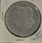 1901 S US Morgan Silver $1 Semi Key Date VG+  (Cleaned)