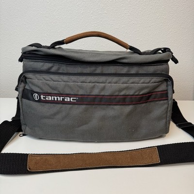 Vintage Tamrac Model 974 Camera Shoulder Bag Gray Made in USA 1986 SLR Padded