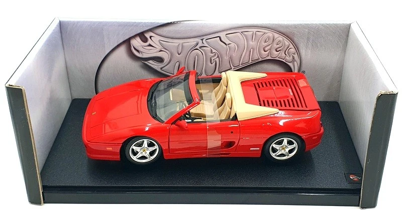 Hot Wheels 1/18 Scale Diecast - 25733 Ferrari F355 Spider - Red - Image 4 of 4