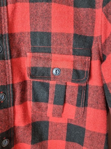 Gant Ladies Red & Black Check Warm Flannel Shirt Size Small Overshirt Shacket - Picture 3 of 10
