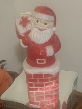 Vintage Santa Claus In Chimney Blow mold  Dapol  