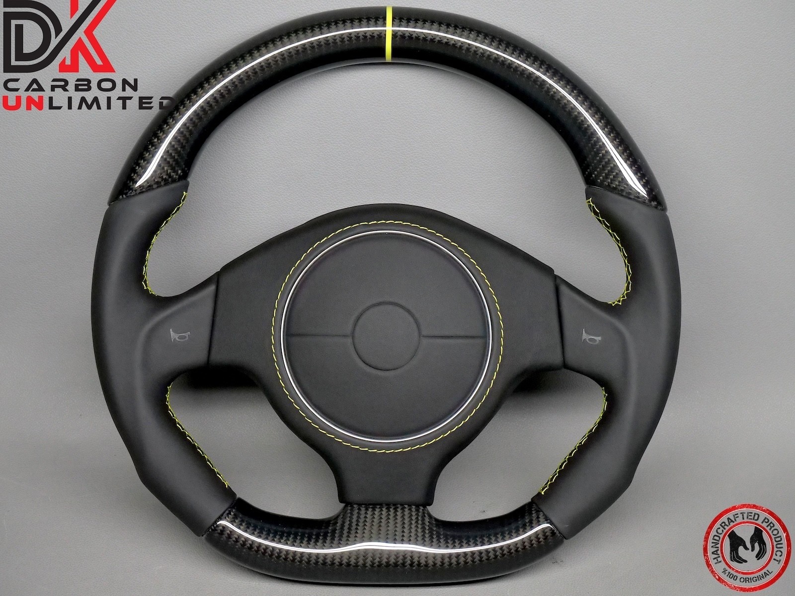 Lamborghini Murcielago LP640 LP650 LP670 Yellow Ring Carbon Steering Wheel v3