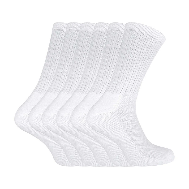6/12 Pairs White Crew Socks Bamboo Organic Cotton Running Sport Tennis Socks
Opens in a new window o