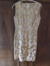 Stefanel Damenkleid Cream Gold 40