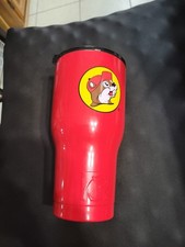 Vaso de viaje BUC-EE'S Rtic 30 oz rojo de acero inoxidable con tapa ¡Súper limpio!