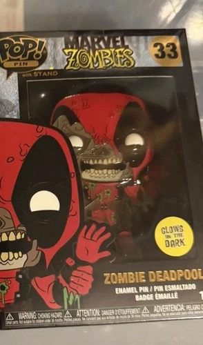 Funko Pop! Marvel zombie Pin: Deadpool Glow In The Dark