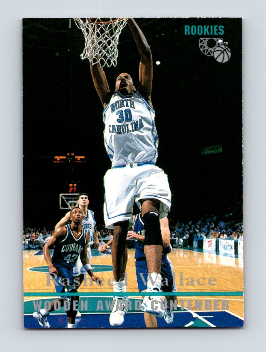 1995 Classic Rookies #92 Rasheed Wallace North Carolina Tar Heels Rookie