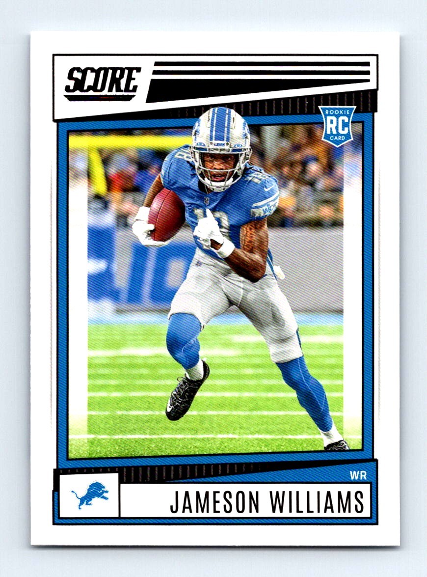 #377 2022 Score { Jameson Williams RC Detroit Lions