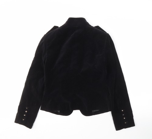 Principles Women's Black Military Style Velvet Jacket Size 8 - Picture 2 of 12
