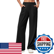 Ewedoos Wide Leg Pants Woman Stretchy Work Dress Pants Women Trendy 2026